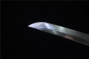 H79-精品六棱白木T10烧刃连体居合刀-白虎斩刄