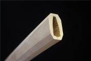 H79-精品六棱白木T10烧刃连体居合刀-白虎斩刄