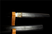 HY-208精品六棱乌木弹簧钢发黑连体居合刀